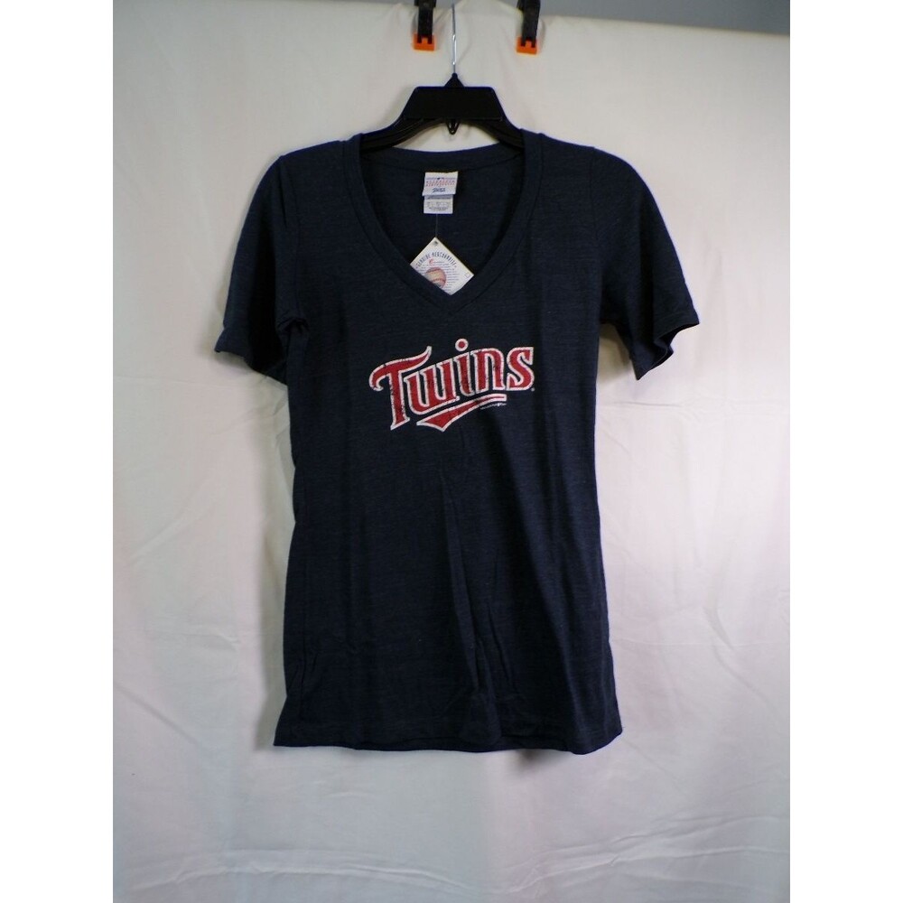 Minnesota Twins Women's V Neck T Shirt Genuine Merchandise M